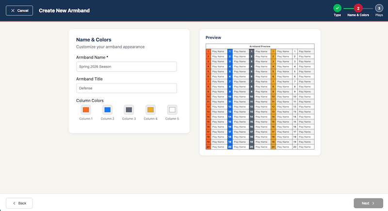 Creating an armband in Armband Creator